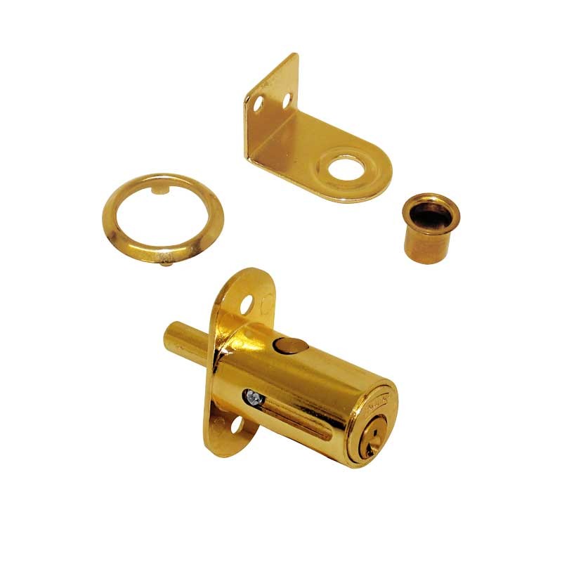 Cerradura para vitrina y closet latón brillante 200 Phillips