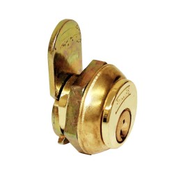 Cerradura de paleta para mueble latón brillante 60 Phillips