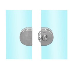 Cerradura de gancho doble Lllave / Llave con contra a vidrio 826-06 Axcent