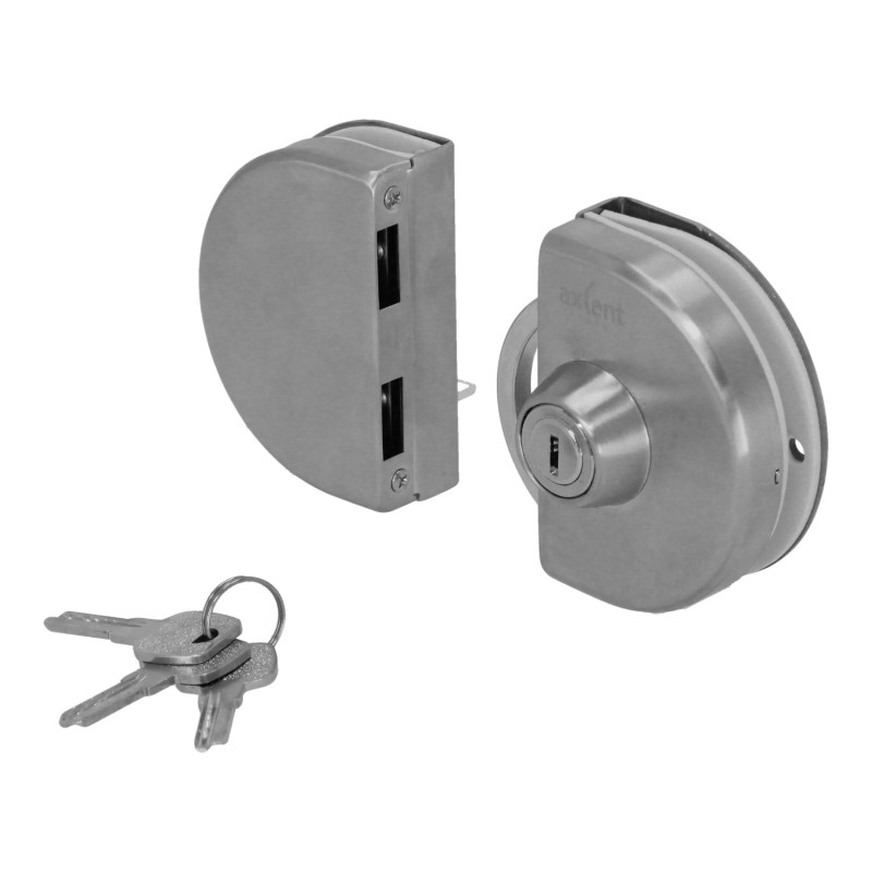 Cerradura de gancho con contra a vidrio 826-04 Axcent