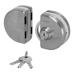 Cerradura de gancho doble Llave / Mariposa con contra a vidrio 826-03 Axcent