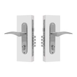 Cerradura para entrada principal niquel satinado Sevilla Tesa