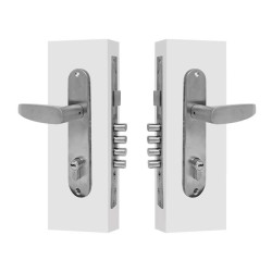 Cerradura para entrada principal niquel satin MM Jerez Tesa