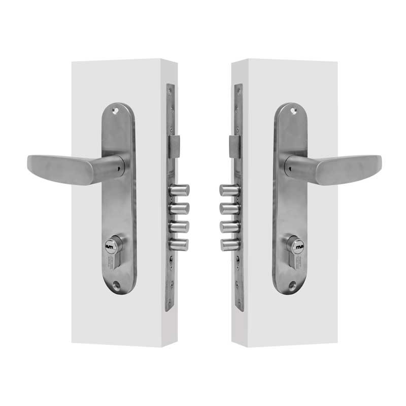 Cerradura para entrada principal niquel satin MM Jerez Tesa