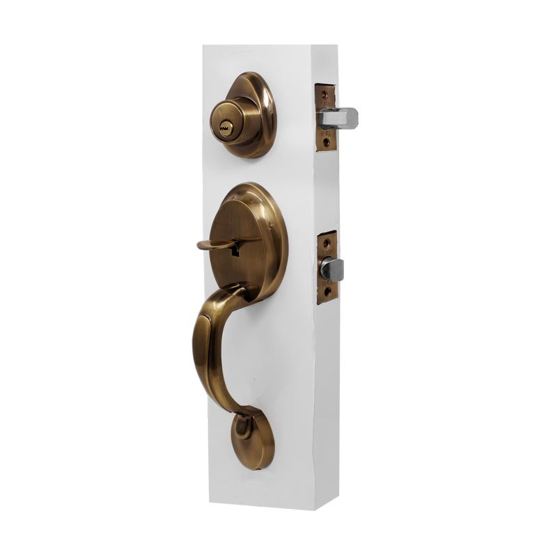 Cerradura de gatillo latón antiguo Venecia Yale