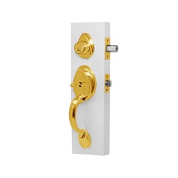 Cerradura de gatillo latón brillante Venecia Yale