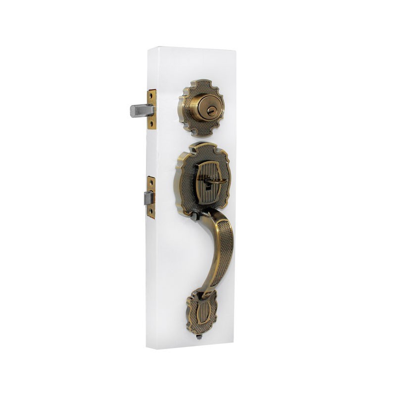 Cerradura de gatillo latón antiguo Riviera Yale