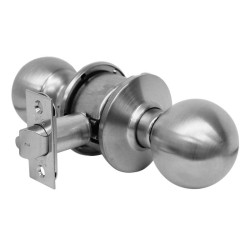 Cerradura para entrada cromo mate Ball Yale