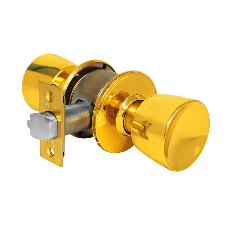 Cerradura para entrada latón brillante Tulip Yale