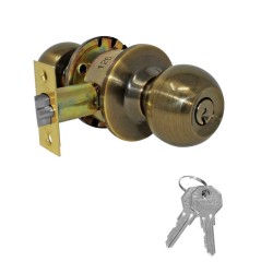 Cerradura para entrada latón antiguo Gamma Phillips