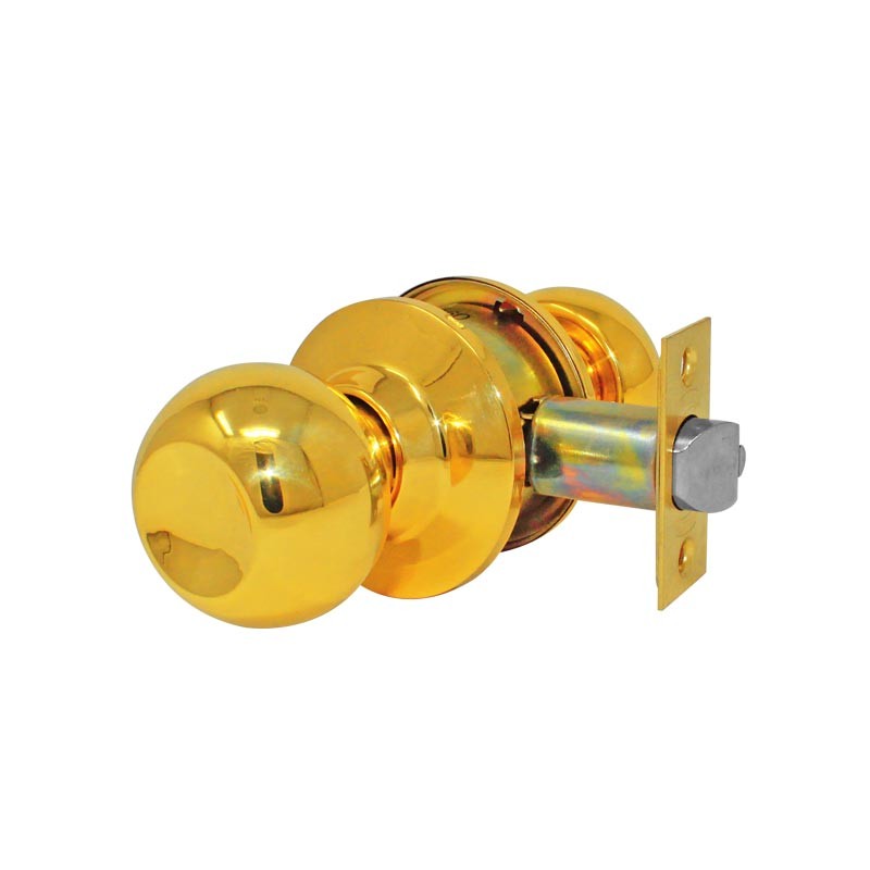 Cerradura para entrada latón brillante Gamma Phillips