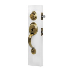 Cerradura residencial Dalton latón antiguo 6740 Dexter