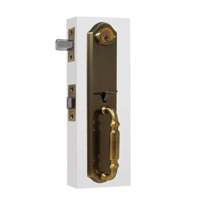 Cerradura Milan de alta seguridad Latón antiguo 6744 Dexter