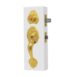 Cerradura residencial Tripoli latón brillante 4187 Dexter