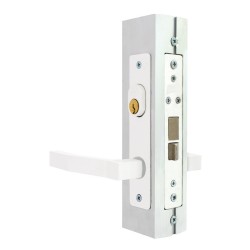 Cerradura para puerta residencial aluminio blanco 550 Phillips