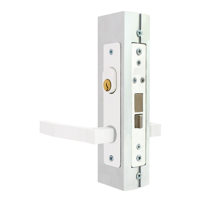 Cerradura para puerta residencial aluminio blanco 550 Phillips