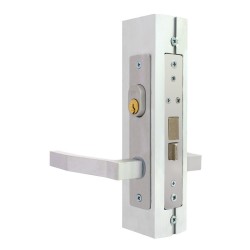 Cerradura para puerta residencial aluminio natural 550 Phillips