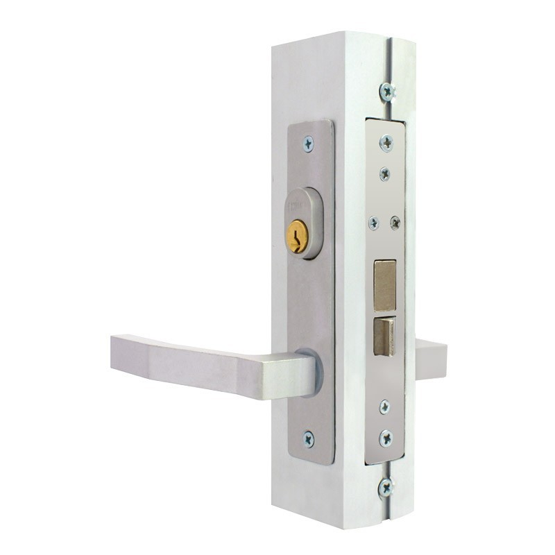 Cerradura para puerta residencial aluminio natural 550 Phillips