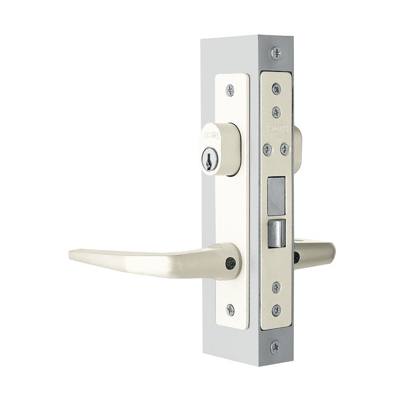 Cerradura para puerta residencial aluminio blanco 549 Phillips