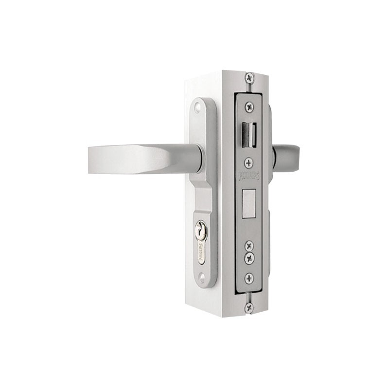 Cerradura para puerta residencial aluminio natural 3055 Phillips