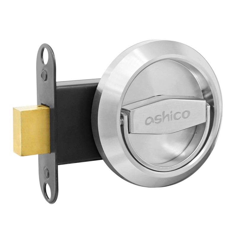Cerradura medio forte D acero inoxidable sin llave 33509 Ashico