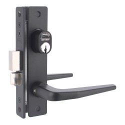 Cerradura de embutir negra para perfiles de aluminio 549 SLIM Phillips