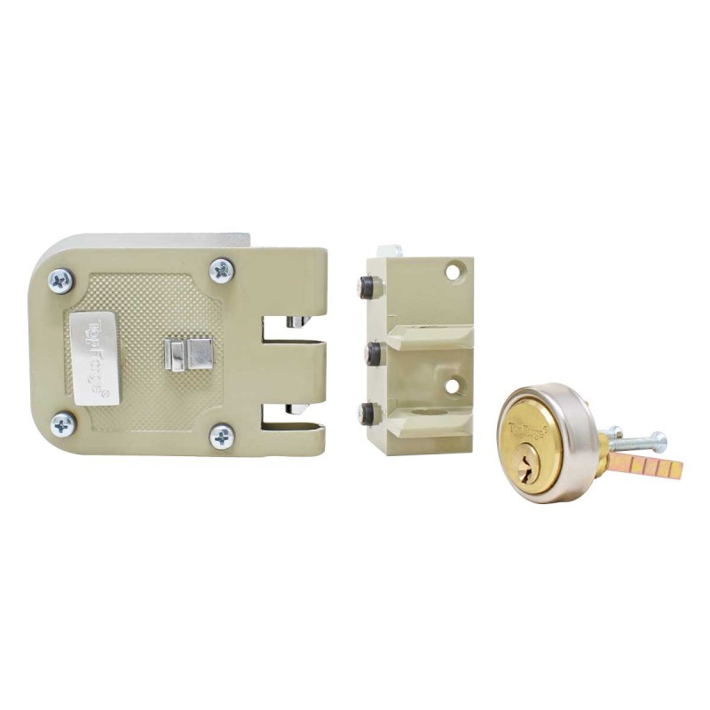 Cerradura de sobreponer para puertas corredizas Derecha PF0017 Top Forge