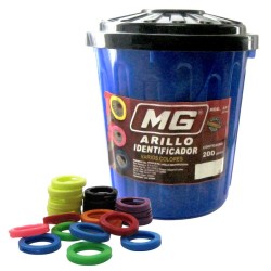 Arillo identificador de llaves 200 piezas